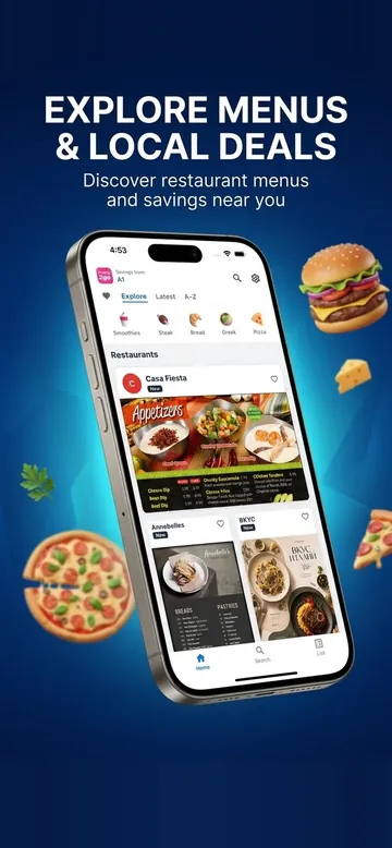 Explore Deals & Menus